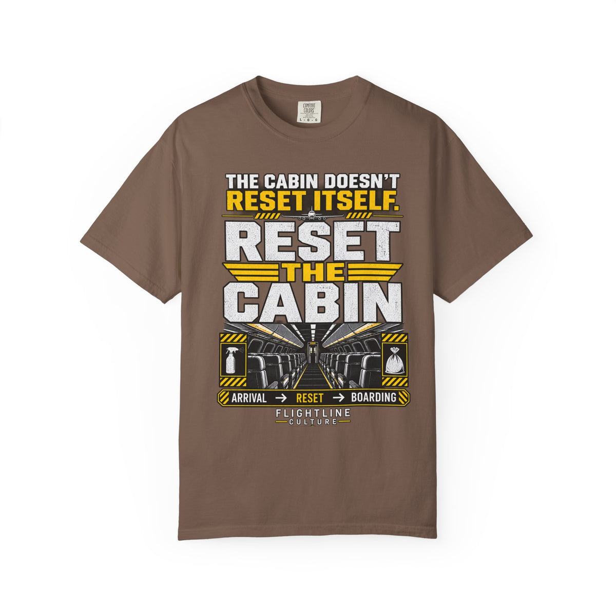 Reset the Cabin | Aviation Cabin Crew T-Shirt