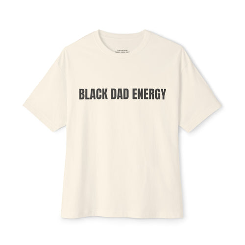 Black Dad Energy Tee — "Protector Provider Present" Oversized Shirt