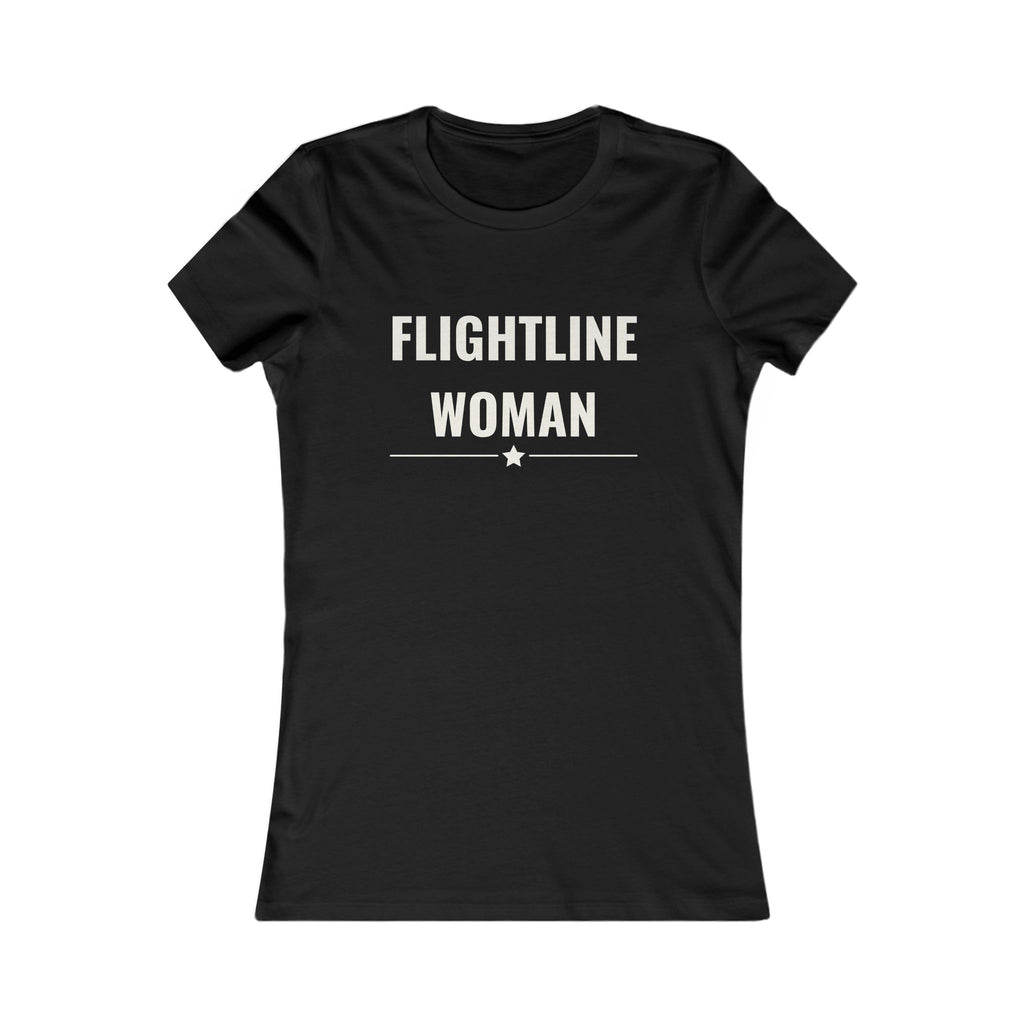 Flightline Woman Tee — Women's Aviation T‑Shirt