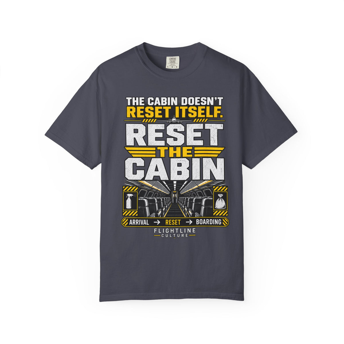 Reset the Cabin | Aviation Cabin Crew T-Shirt
