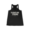 Flightline Strong Women’s Racerback Tank Top — Military/Aviation Support Tank