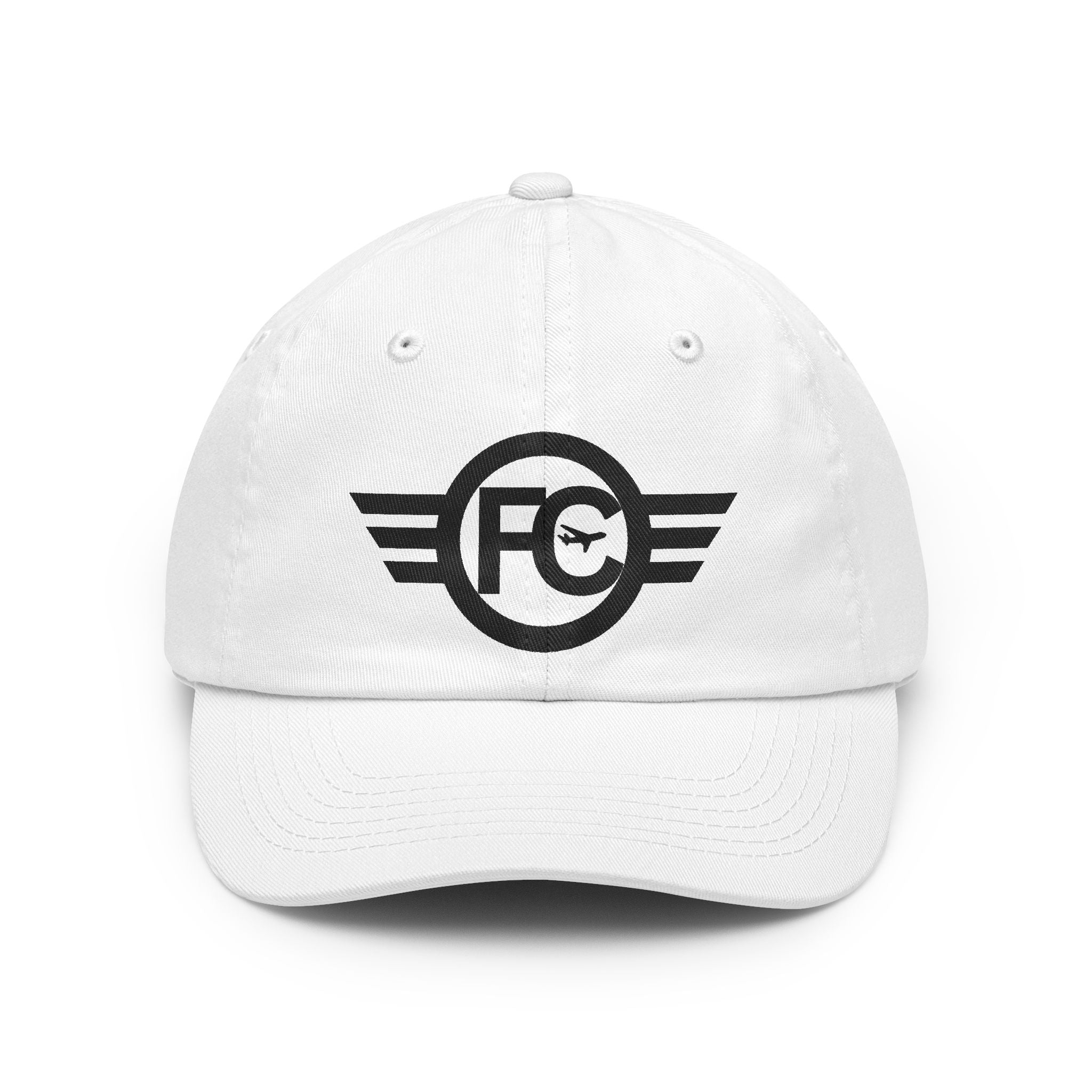 Vintage Wing Embroidered Hat — Classic Cotton Baseball Cap